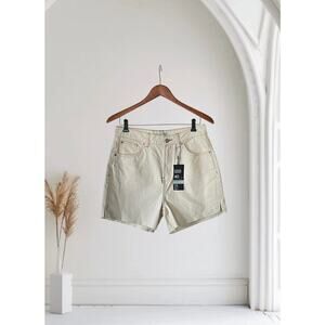 NWT Denim Co. Women's Cream and Tan Shorts Size 8